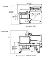 TLS-2219 TLS Series 9 Inch (in) Standard Maximum Package Height Shrink Wrapping L-Sealer