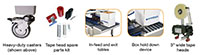 USA 20-B Uniform Semi-Automatic Bottom Only Case Sealers - Options and Accessories