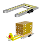 90 Millimeter (mm) Height Driven 2-Part Pallet Roller Conveyors